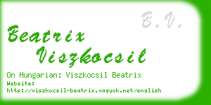 beatrix viszkocsil business card